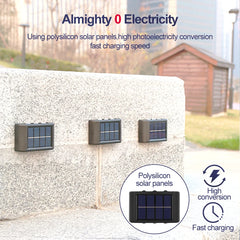 Solar Up And Down Double-headed High Brightness Wall Lights Garden Lights Door Sign Wall Lights Outdoor Waterproof Wall Washer