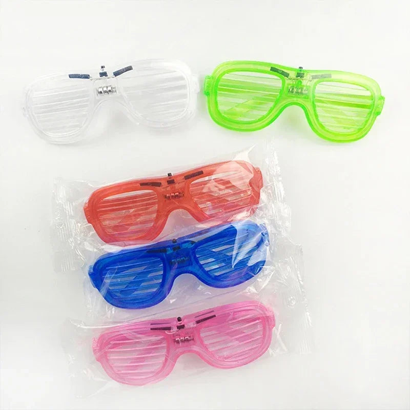 LED Glasses Light Up Glasses Shutter Shades Glow Sticks Glasses Led Party Sunglasses Adult Kids Birthday Neon Party Glow Toys