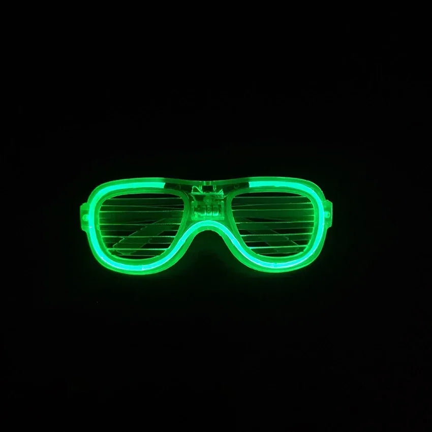 LED Glasses Light Up Glasses Shutter Shades Glow Sticks Glasses Led Party Sunglasses Adult Kids Birthday Neon Party Glow Toys